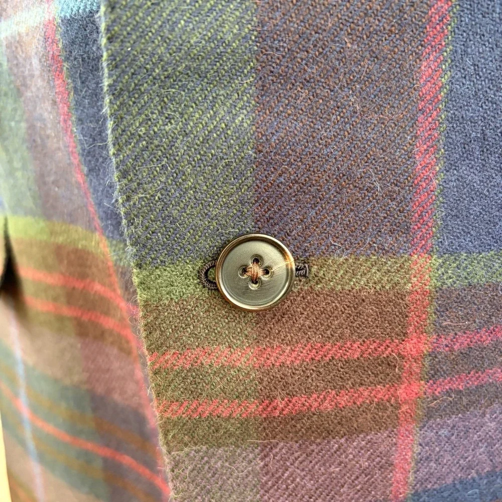 Ralph Lauren Purple Label Kent Hand Tailored Jacket Men 42R Wool Plaid NWT $2500